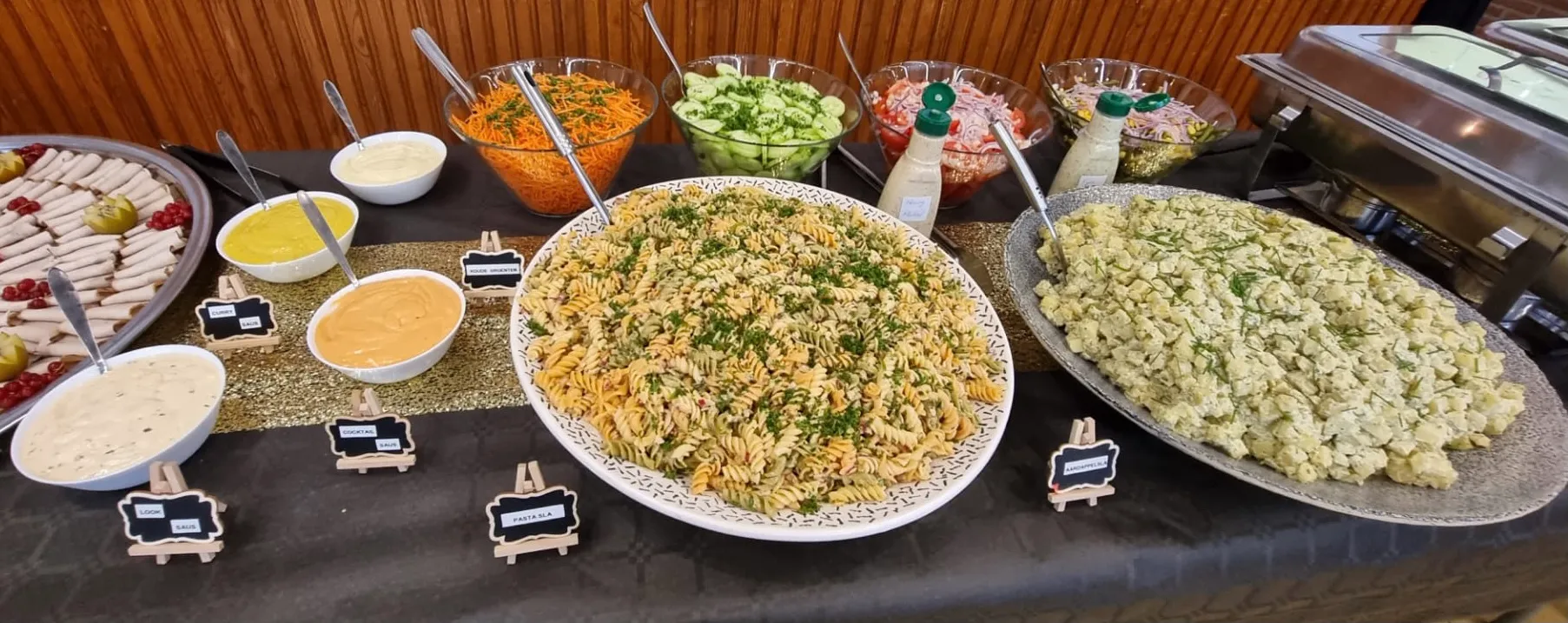 Verse groenten als onderdeel van een buffet
